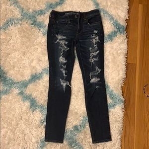 American Eagle ripped jeans
